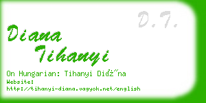 diana tihanyi business card